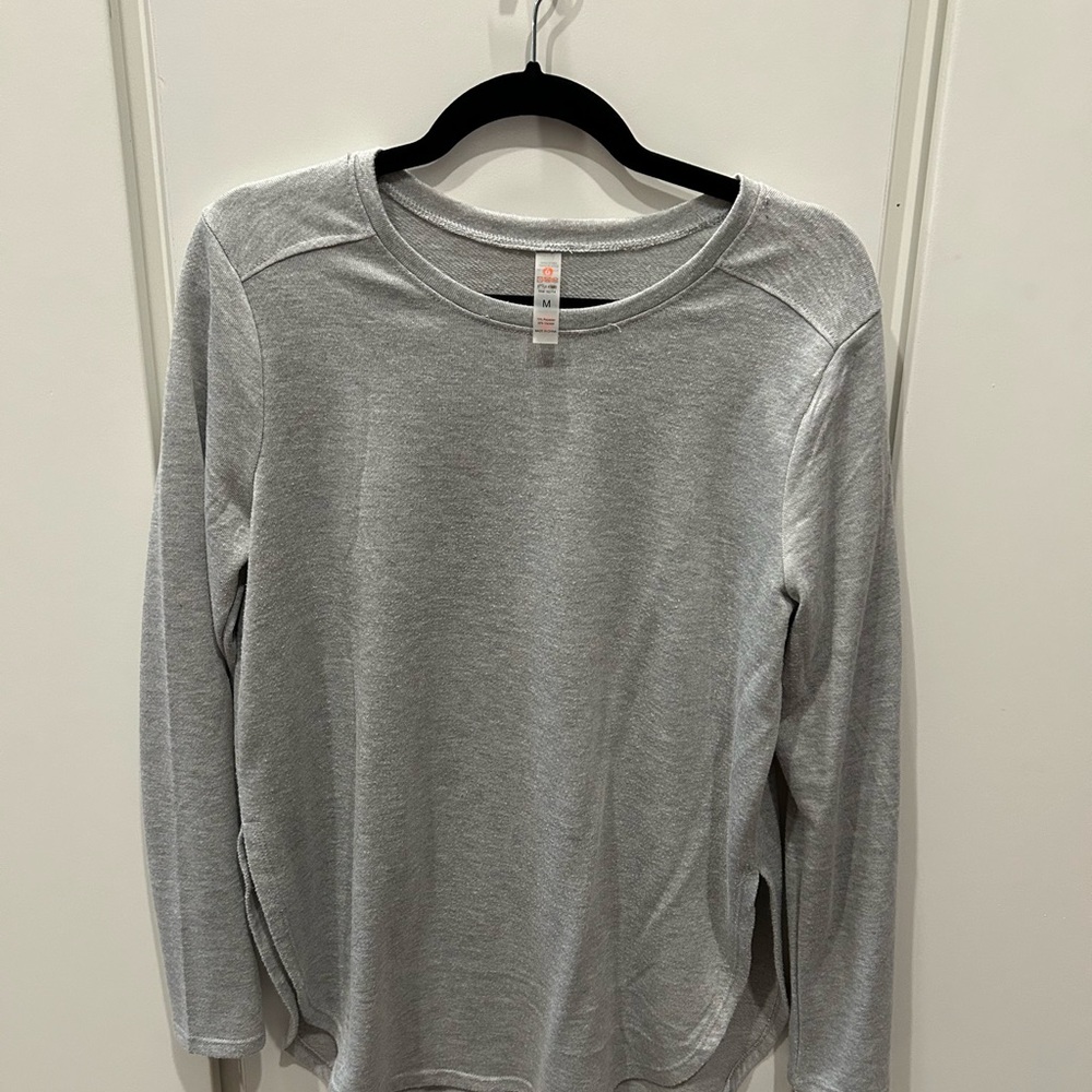 Gray Women's Long Sleeve Top